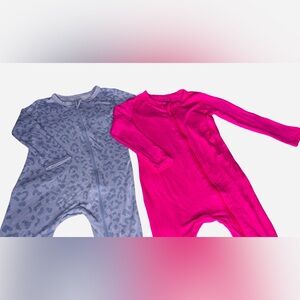 Kyte Baby Bamboo Pajama Set 4T Fuchsia Purple Good Condition